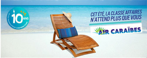 Promo Vols vers les Antilles en classe Affaires Promo Vols vers les Antilles en classe Affaires