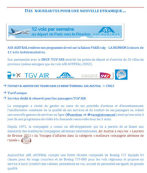 « L’@bcd’air-austral » au départ de la France métropolitaine d'avril à octobre 2013