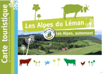 Alpes du Léman : carte touristque été