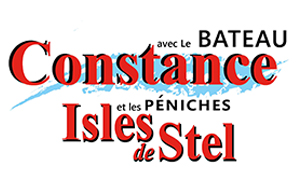 Le bateau Constance et les péniches Isles de Stel